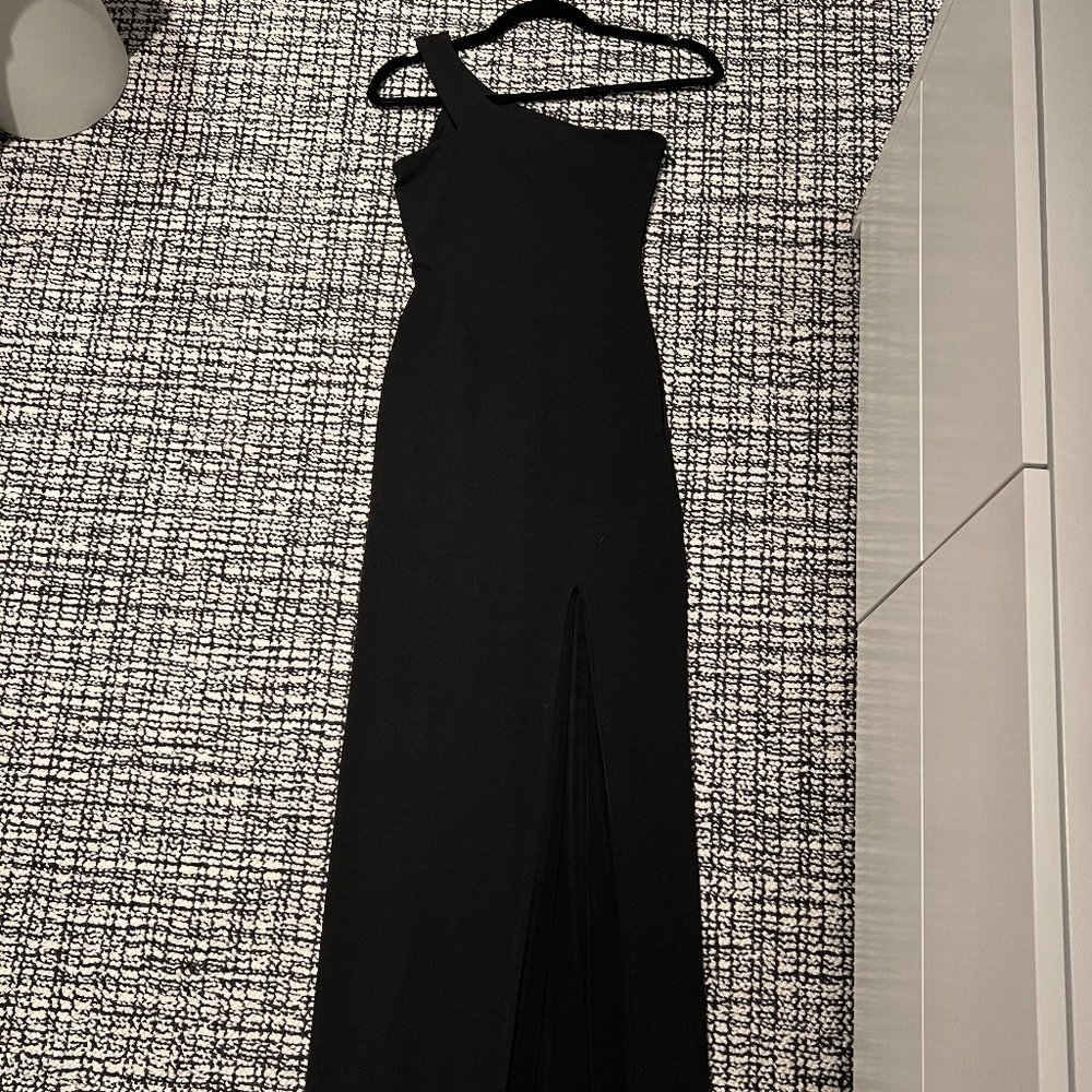 Nookie black one shoulder XS gown